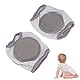 Baby Knieschoner, Baby Knieschoner, Baby Krabbelschoner Weiche Baumwolle Elastisch Unisex Verhindern Rutschen Kleinkind Knieschutzhülle (grau)