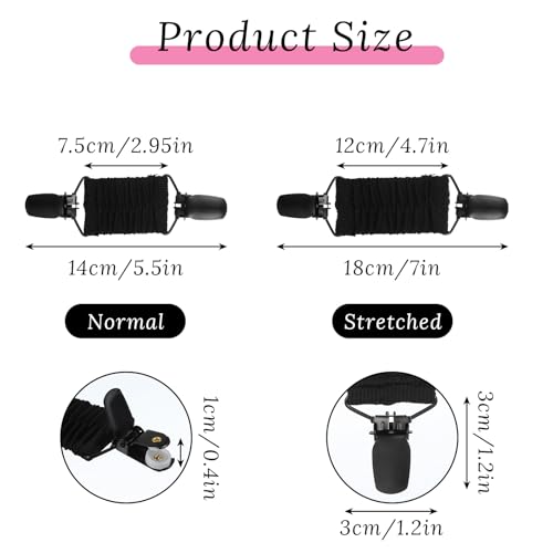 Image of Oruola 2pcs Black Dress Clips Back Cinch,Cinch Waist Clips for Women Clothing,Retro Elegant Sweater Shirt Tightener Cardigan Collar Clip,Dress Shirt Brooch Clip for Women Girl Decor,Black