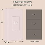 Vienrose Photo Albums Slip in 6x4 300 Photos Leather Cover Extra Large Capacity for Family Wedding Anniversary Baby Vacation - Image 5