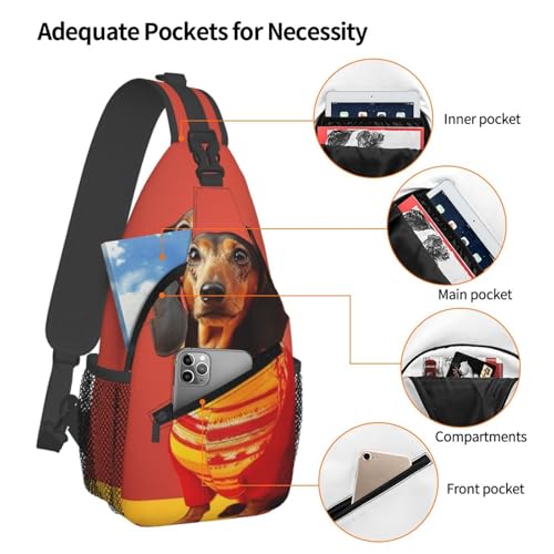 Bolso bandolera pequeño para senderismo unisex miniatura 4