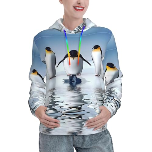Sweat-shirt extensible pingouin pour femme idéal pour cocooning et sorties