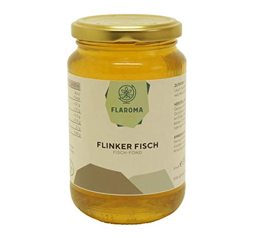 Fisch-Fond flinker Fisch 350ml von Flaroma, natürliche Fisch-Brühe als Basis für Suppen und Saucen ohne Zusätze Cover