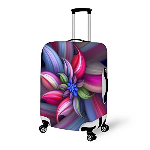 Hugsidea 26/28/30 Inch 3D Pink Flower Floral Durable Novel Cover For Luggage Dust Protective Covers #TOP1