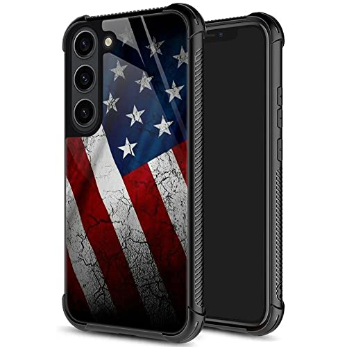 ZHEGAILIAN for Samsung Galaxy S23 Case, Military-Grade Protection, All-Around Shockproof Corners, Anti-Scratch Phone Case for Samsung Galaxy S23 - Stone Flag