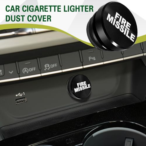 Image of Car Cigarette Lighter Plug Cover, Cigarette Lighter Cap, Aluminum Power Outlet Protective Cover, Waterproof Plug Cap for Auto Boat with Standard 12 Volt Power Source