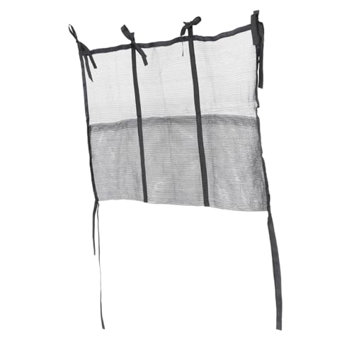 COOPHYA bolsa de almacenamiento de trampolín bolsa de red de trampolín bolsa de malla de almacenamiento organizador de juguetes para bolsillo de malla de trampolín nylon Black
