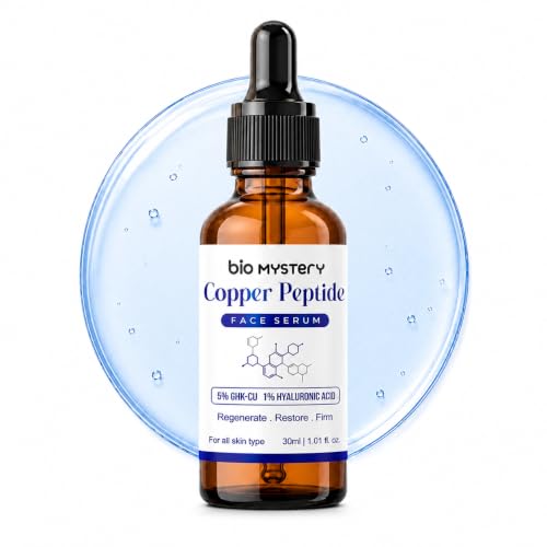 Image of GHK-Cu Copper Peptide Face Serum | 5% Copper Peptides + 1% Hyaluronic Acid | Hydrating, Firming & Skin Barrier Support | Korean Formula | 30ml