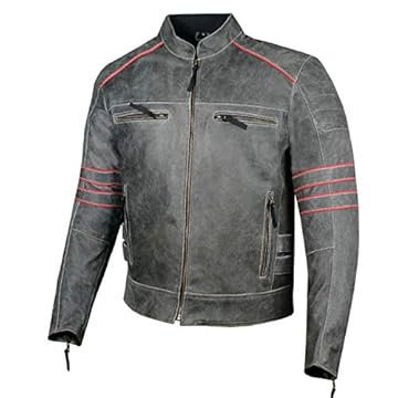 vintage leather motorcycle jacket