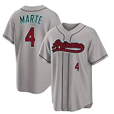 Ketel Marte Jersey Arizona Grey Women Baseball Stitched