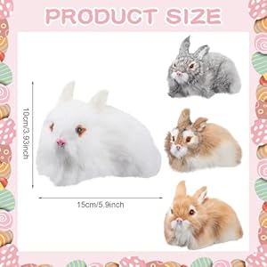 4packminibunnyrealisticcuteplushrabbitsfurlifelikeanimalsimulationstuffedtoymodeleastergiftboygirlkidspartydecorforeasterbirthdayhome Urban Country Home Decor 4 pack mini bunny realistic cute plush rabbits fur lifelike animal simulation stuffed toy model easter gift boy girl kids party decor for easter birthday home urban country home decor