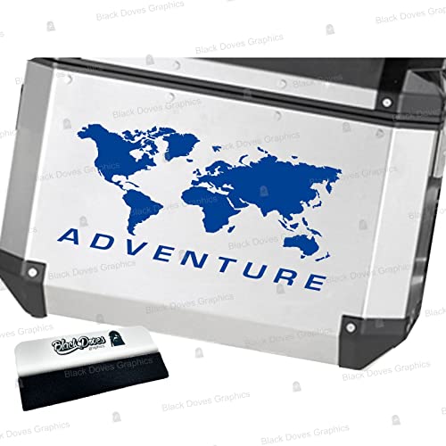Autocollants réfléchissants valise bleu World Adventure réfléchissants x2