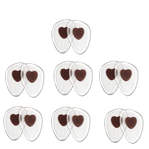 Inserto de Tacón Alto Plantilla de Gel Suave y Cómoda Almohadillas Metatarsianas Cojines de Bola de pie Dolor de pie Detener Ampollas Formación de Callos Evitar Resbalones 7 Pares Marrón Cover