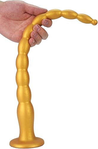 Miniatura 2 de Juguetes sexis de 17 pulgadas con ventosa fuerte, juguetes anales de silicona médica, masaje de próstata, dilatador de ano, bola anal para