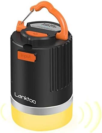 Camping Lantern, 3 in 1 Waterproof LED Rechargeable Lantern 12800mAh Power Bank, Mosquito Repellent Lamp, Outdoor Tent Light for Hiking, Fishing and Emergencies, 5 Lighting Modes (Black)