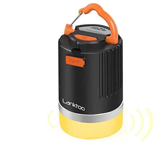 Camping-Laterne, 3-in-1 wasserdichte LED wiederaufladbare Laterne 8800 mAh Powerbank, Mückenabwehr-Lampe, Outdoor-Zelt-Licht für Wandern, Angeln und Notfälle, 5 Beleuchtungsmodi (schwarz)