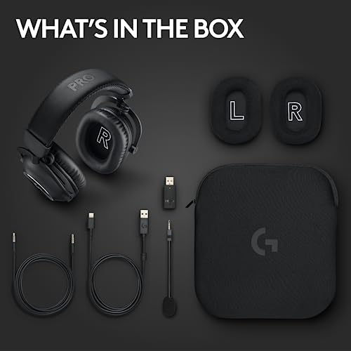 Logitech G PRO X 2 Lightspeed Wireless Gaming Headset - Black | Bluetooth/USB/3.5mm Aux for PC, Detachable Boom Mic, DTS:X 2.0—7.1 Surround, 50mm Graphene Drivers - image 9