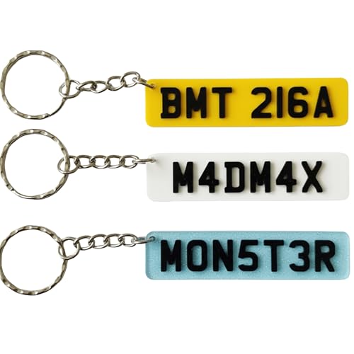 Llavero de matrícula personalizado 3D, llavero de matrícula personalizado, accesorios de coche para hombres, llavero personalizado, llavero de coche