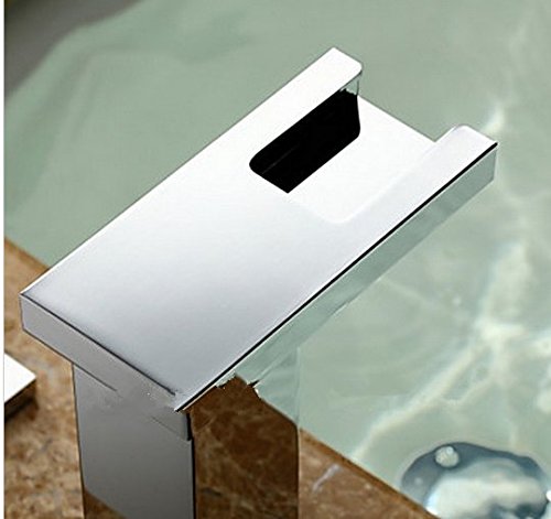 Robinet cascade hydroélectrique LED Gowe mitigeur lavabo salle de bain deux poignées - 3