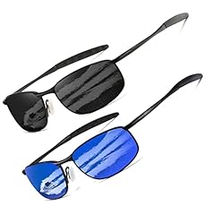 Black+black Frame Mirror Blue Lens