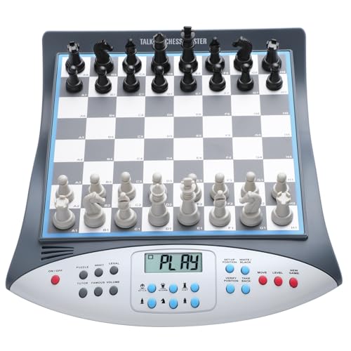 Juego electrónico de ajedrez con tutor de voz y tablero magnético miniatura 1