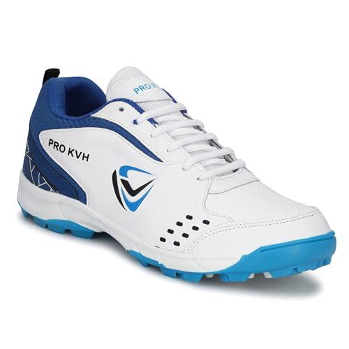 Image of PRO KVH Plus Cricket Shoes for Men|Lightweight & Durable All-Round Performance Cricket Shoes|PVC Studs Spikes Sports Shoe for Unisex