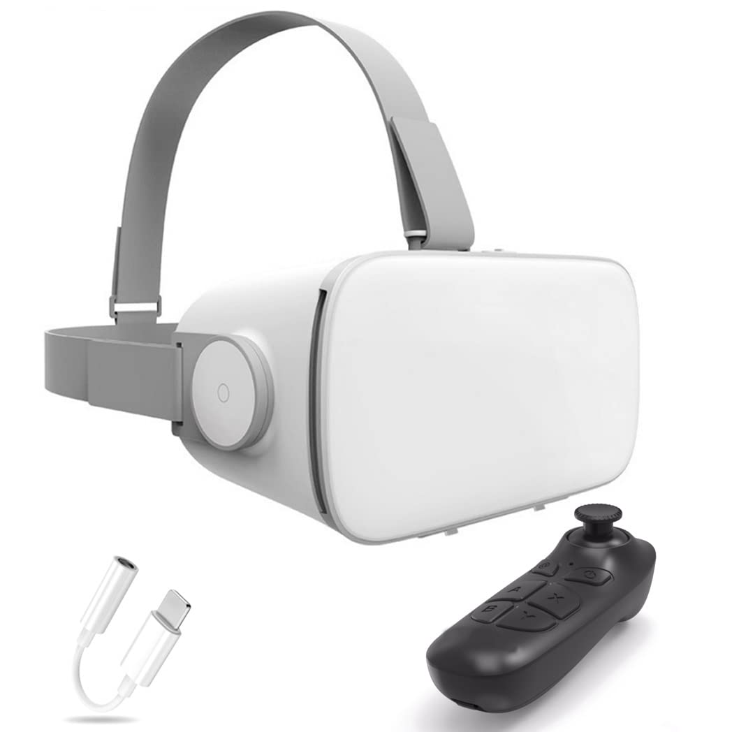 okulary 3D VR, wirtualna rzeczywistość, zestaw słuchawkowy VR, kontroler Bluetooth do iPhone'a 13 Pro Max/13 Pro/13/12/11, dla Samsung Galaxy S21, Huawei, Xiaomi Series
