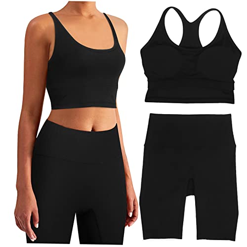 Survêtement de yoga pour femme avec brassière et short de fitness
