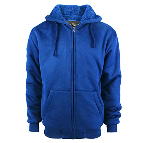 Image of Gary Com Heavyweight Sherpa Hoodies for Men, Thick Fleece Lined Full Zip Up Winter Warm Sweatshirts Work Jackets