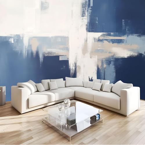 Papier peint panoramique mer vintage peinture a l'huile en soie haut de gamme decoration moderne - 3