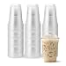 [200 COUNT] 16oz Clear Plastic Disposable Cups - Premium 16 oz (ounces) Crystal Clear PET Cup for Cold Drinks Iced Coffee Tea Juices Smoothies Slushy Soda Cocktails Beer Sundae Kids Safe (16oz Cups)