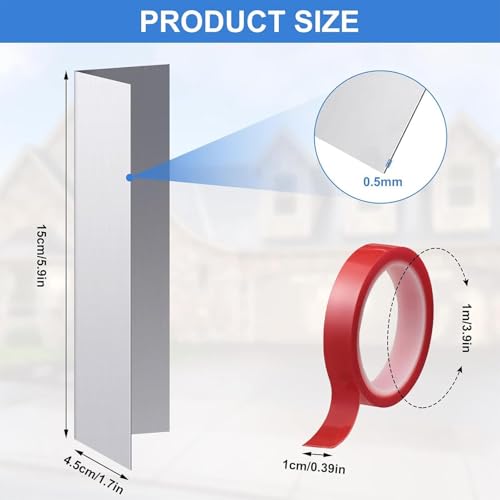 Sello para puerta de garaje antimasticación con 4 protectores y cinta 6