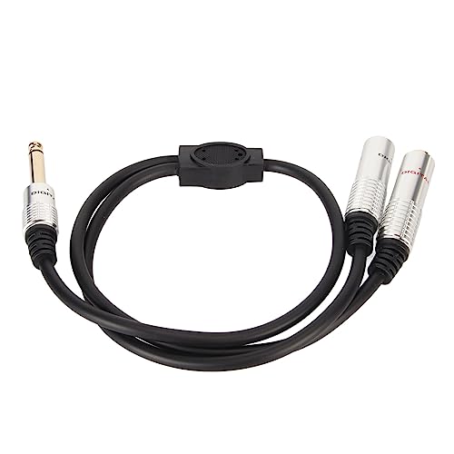 Cable divisor estéreo Y 6.35mm 50cm miniatura 1