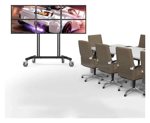 Soporte móvil para TV de 15-27 pulgadas con ruedas y ajuste de altura miniatura 4