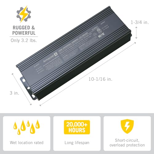 Image of Armacost Lighting 120-Watt Universal Dimmable 12V DC LED Driver TRIAC 841200N