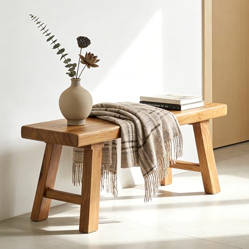 Banco de comedor de madera para pasillo que optimiza el espacio 2