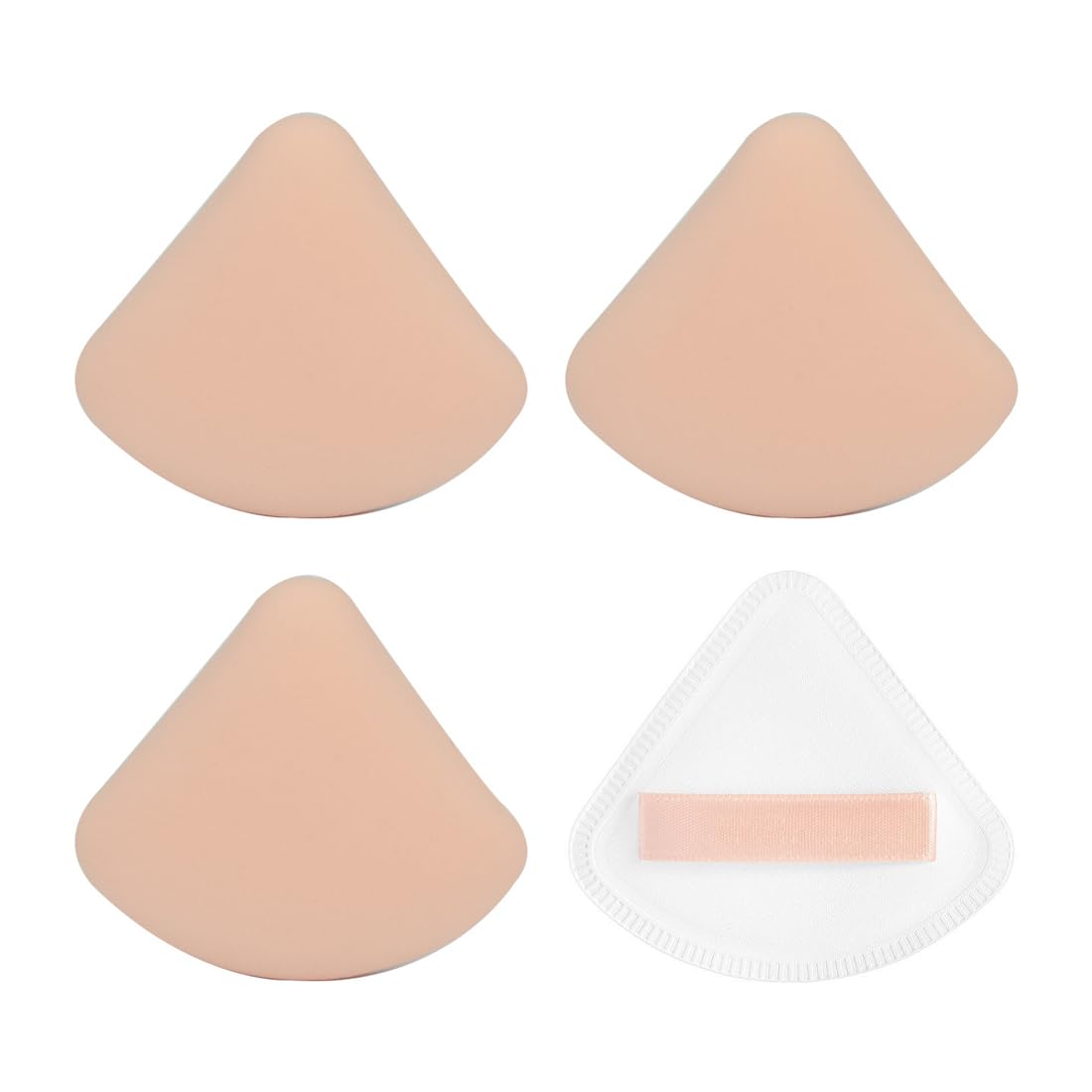 DDKY 4 bocanadas triangulares, esponja de maquillaje de belleza,borla maquillaje esponjas maquillaje cara beauty blender borlas maquillaje powder puff