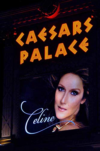 Póster de neón de Celine Dion en Las Vegas para dar un toque retro a tu salón, 16"x24"