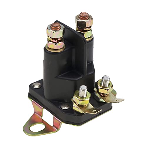 DVPARTS Relé de partida de solenoide de partida 12V 4 terminais MIU12537 para John Deere X300 X304 X