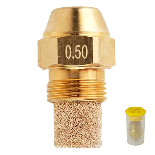 Gicleur de Brûleur à Mazout 030F6914 Type S, 0,65 US gal/h, Angle de 60 Degrés, en Bronze - Performance Optimale pour Chauffage (1pcs 0.5)