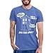 Ripple Junction Doctor WHO Knock Knock TV Series Adult T-Shirt Officially Licensed Small Heather Blue