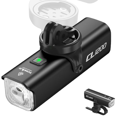 TOWILD CL1200 ]ԃCg [d 1200[ Px 5000mAhe _ [hoCNCg RΉ hῃY IPX6h t\ [hoCN/NXoCN/MTBΉ ]ԃtgCg LEDwbh