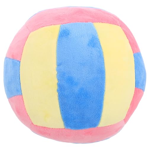 LUOZZY Volleyball Pillow Cartoon Volleyball Shaped Sleeping Travel Pillow Plush Sports Balls Throw Pillow for Home Office Sofa Decoration - Yellow & Blue & Pink