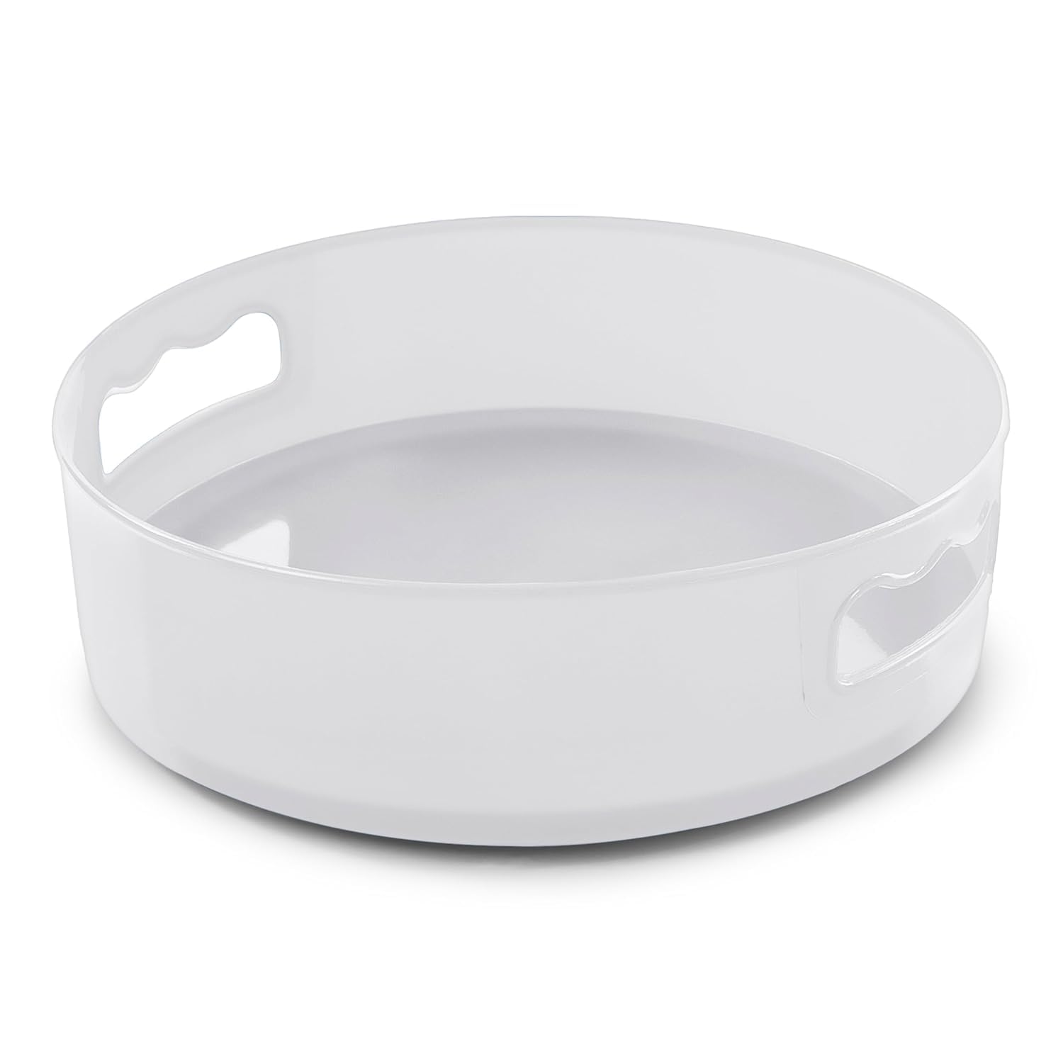 MeeTo 360° Rotating Round Multipurpose Storage Tray with Handles – Durable Organizer Tray Bin for Kitchen, Bathroom, Refrigerator & Cosmetics Organizer– Kitchen Spice Holder (Multicolor) PC1
