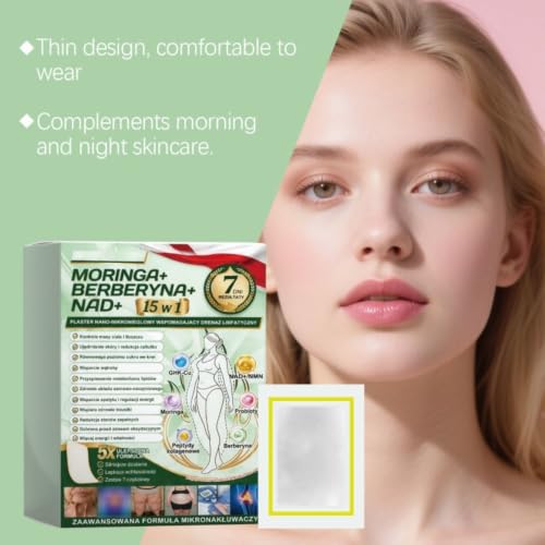 Plaster Moringa x Berberine , Plaster odchudzający Nano Microneedle