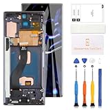 [Compatibilità] : [Non impronte digitali, nero con cornice, non per Samsung Galaxy Note 10 Plus/Note 10 Lite] Schermo LCD di ricambio di alta qualità e montaggio touch screen per Samsung Galaxy Note 10 SM-N970F SM-N970U SM-N970W Display. Si prega di verificare prima dell'acquisto se il modello del prodotto è compatibile con il vostro telefono.