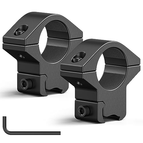 CVLIFE 1 Inch Dovetail Scope Rings Mounts for 3/8' or 11mm Dovetail Rails - Medium Profile 1' Rifle Scope Mount - 2 Pcs