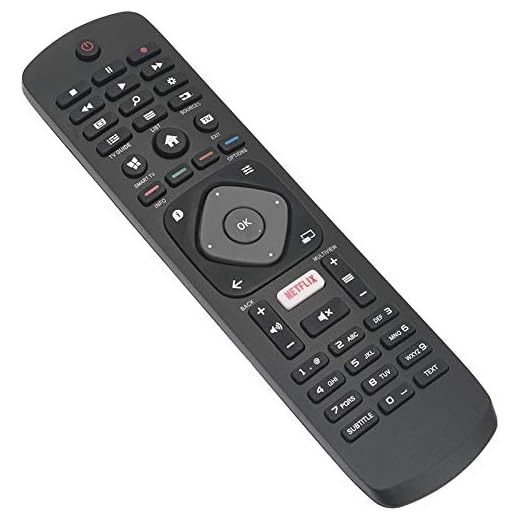 Need4Spares Kompatibel med Fjärrkontroll kompatibel med Philips 32PFS6402/12 kompatibel TV-ersättningsfjärrkontroll