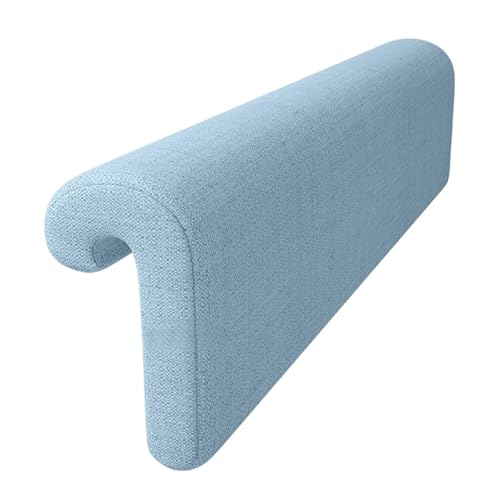 Image of ATORSE Bed Hanging Headboard Pillow Modern Bedside Pillow Ergonomic Removable Cover Blue