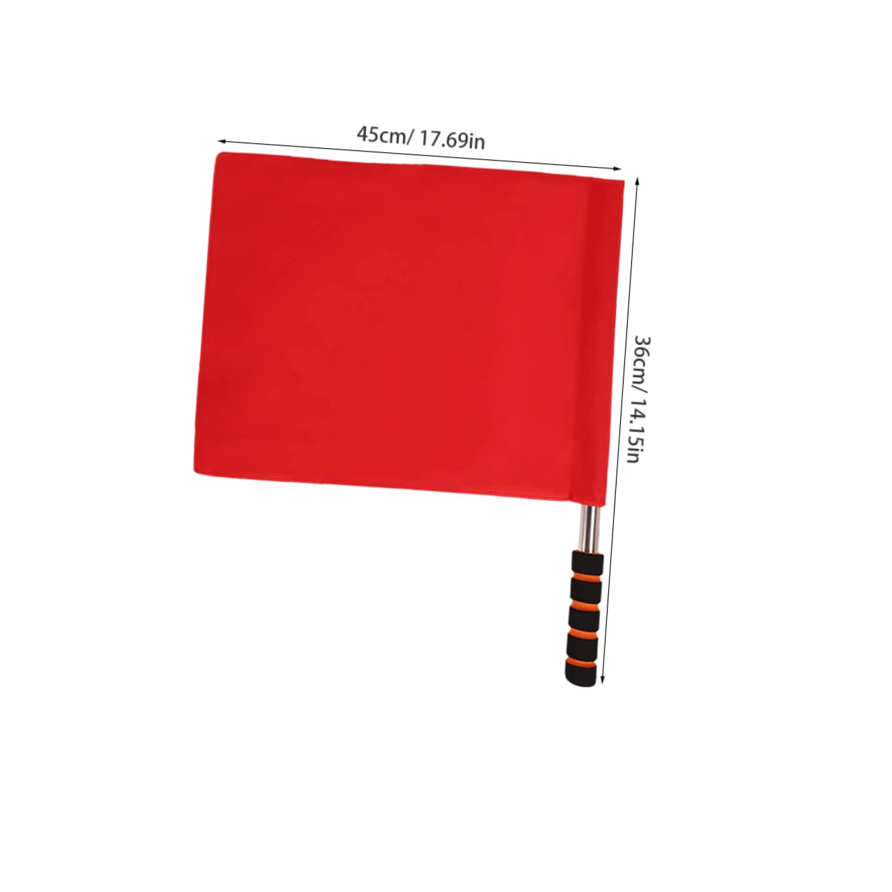 POPETPOP 2pcs Handheld Referee Signal Flags Faderesistant for Sports Events Highly Visible for Soccer Basketball and Athletics Competitions