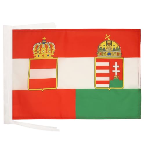 AZ FLAG - Drapeau Autriche-Hongrie 1867-1918 - 45x30 cm - Pavillon Empire Austro-Hongrois 100% Polyester Avec Deux Cordelettes - 20g